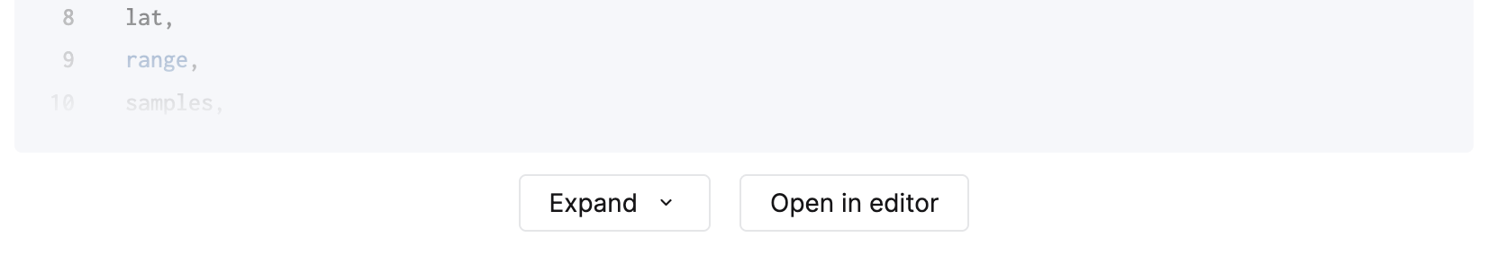 Открытие сгенерированного запроса в редакторе